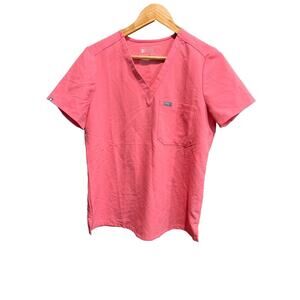 FIGS Technical Collection Pink Catarina Women's‎ Scrubs Top Size S